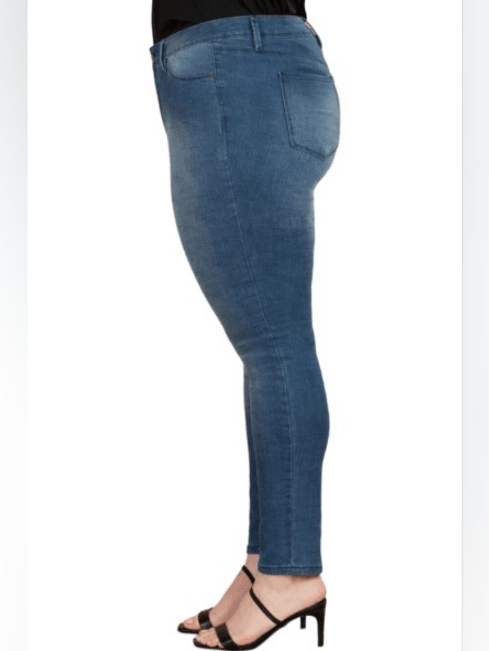 Plus Size High-Rise Skinny Python Print Jeans - Picture 2 of 3